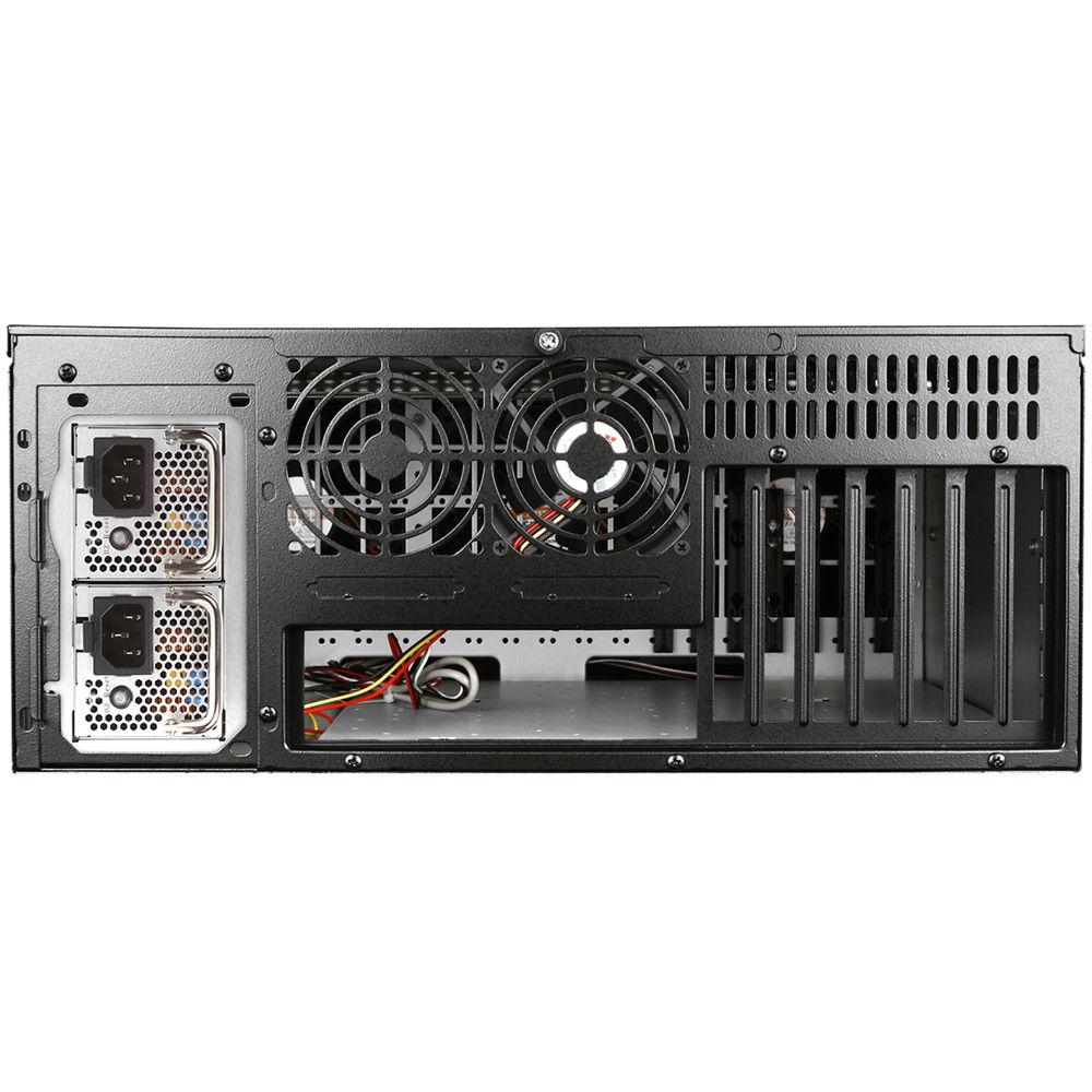 iStarUSA D-407LSE 4 RU High-Performance Rackmount Chassis with 500W Redundant Power Supply