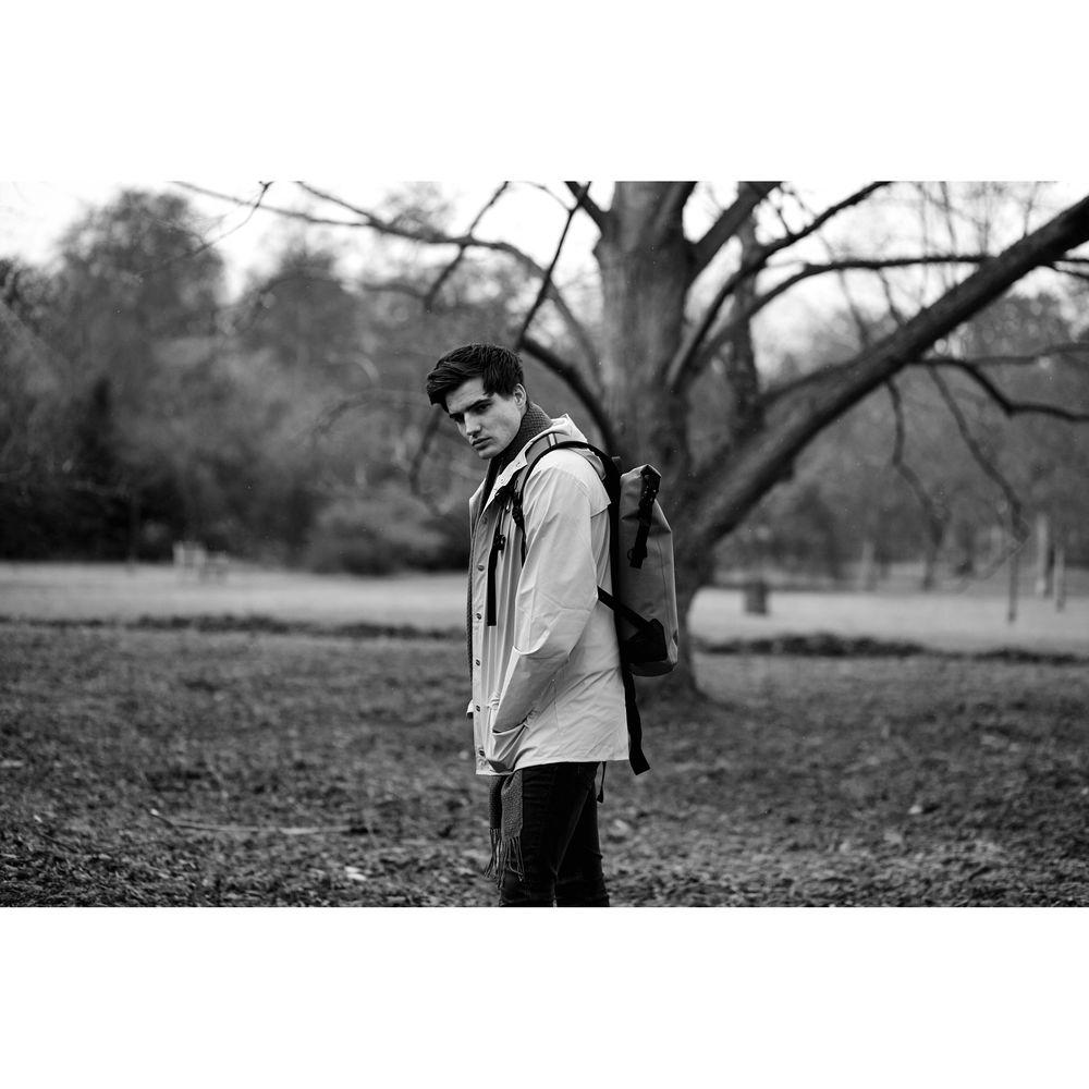 KNOMO USA 14" Cromwell Water-Resistant Roll Top Laptop Backpack