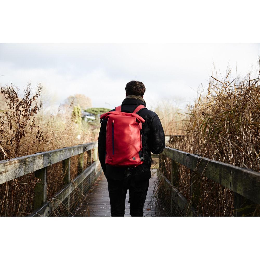 KNOMO USA 14" Cromwell Water-Resistant Roll Top Laptop Backpack