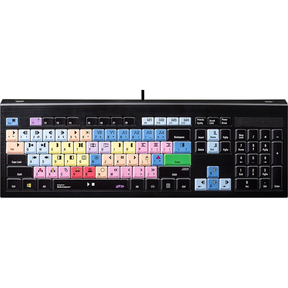 LogicKeyboard Avid Media Composer Astra Backlit Windows Keyboard