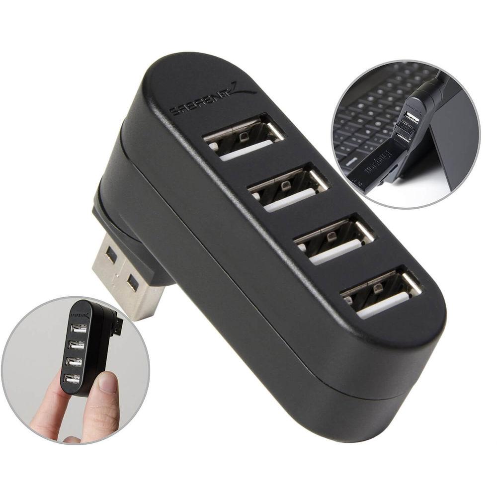 Sabrent 4-Port USB 2.0 Rotatable Hub