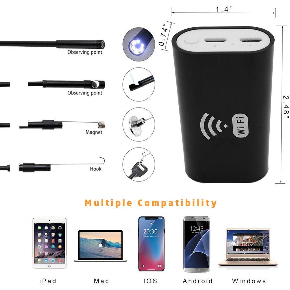 AVODA 2MP Wi-Fi Borescope Inspection Camera