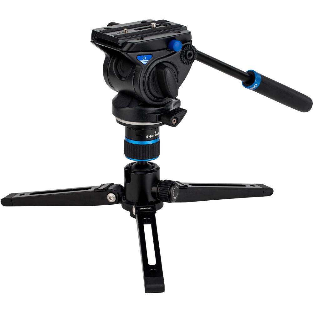 Benro #3 MCT38AF Monopod with Flip Locks, 3-Leg Base, and S4 Video Head
