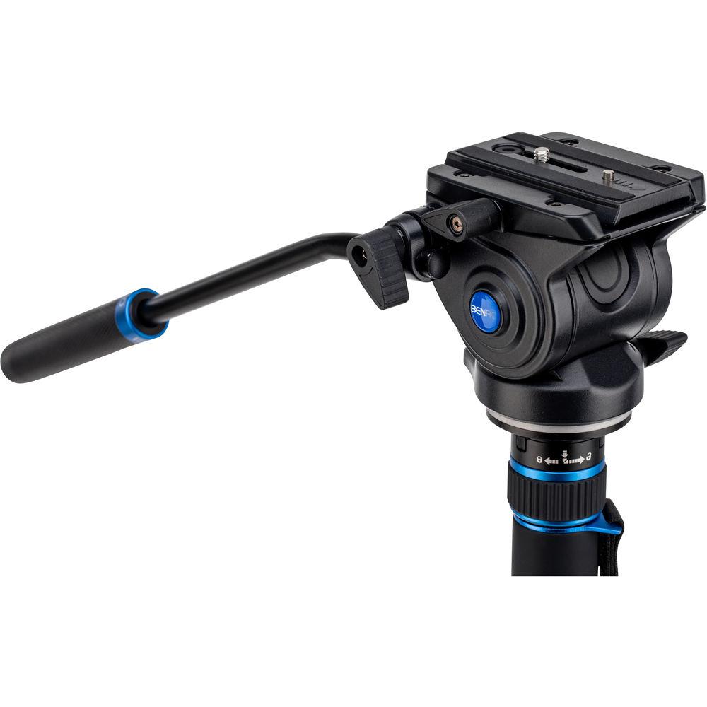 Benro #3 MCT38AF Monopod with Flip Locks, 3-Leg Base, and S4 Video Head