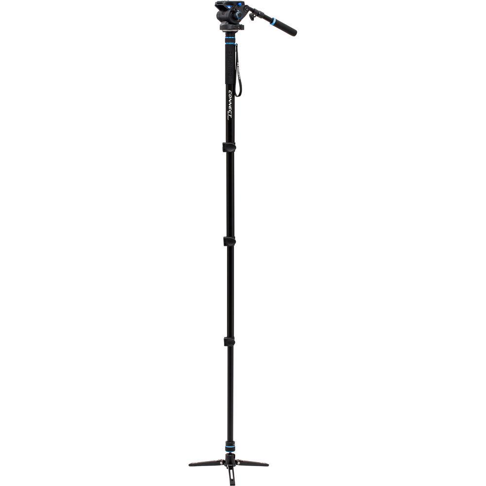 Benro #4 MCT48AF Monopod with Flip Locks, 3-Leg Base, and S6 Video Head