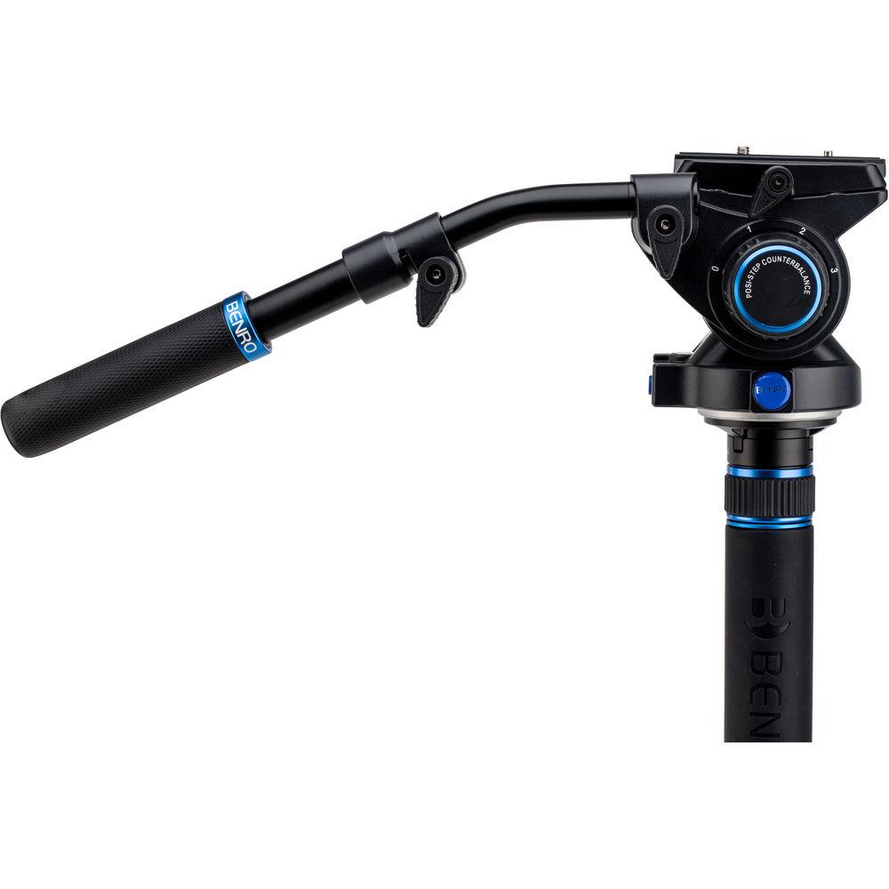 Benro #4 MCT48AF Monopod with Flip Locks, 3-Leg Base, and S6 Video Head