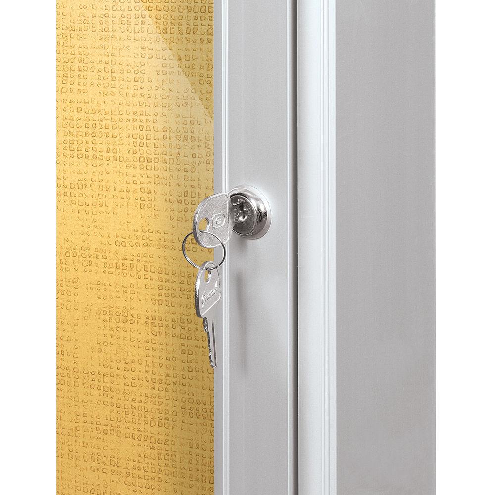 Best Rite Indoor Enclosed Two-Door Bulletin Board Cabinet