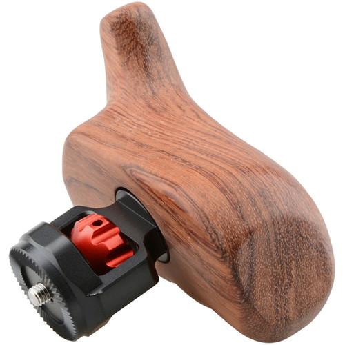 CAMVATE Wooden Handle with M6 Arri Rosette Mount