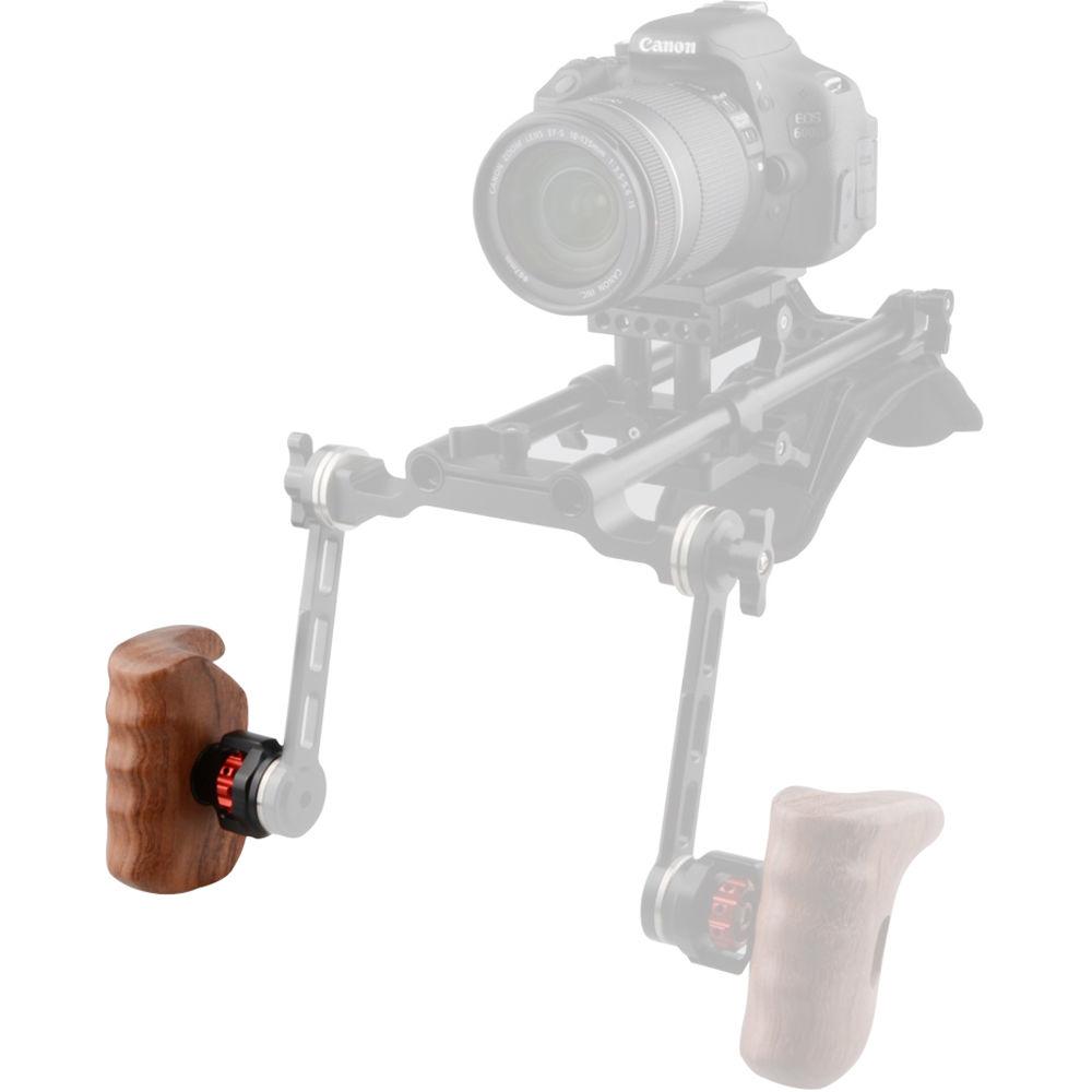 CAMVATE Wooden Handle with M6 Arri Rosette Mount