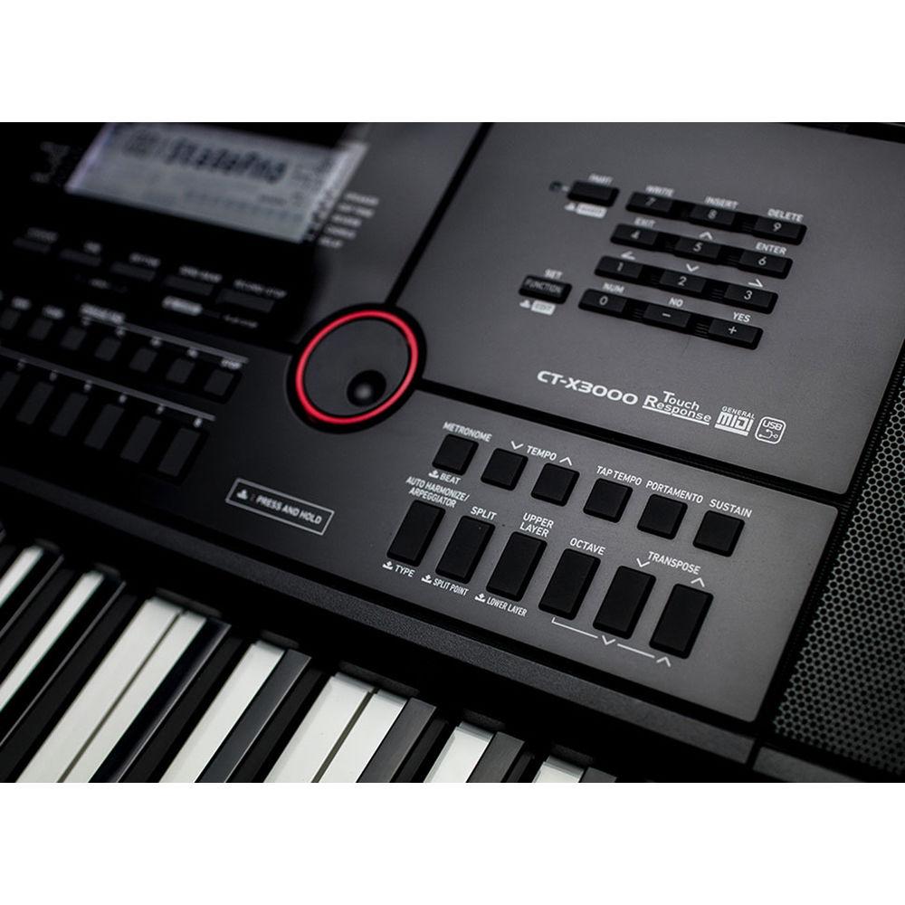 Casio CT-X3000 Keyboard with Editable Tones and Rhythms