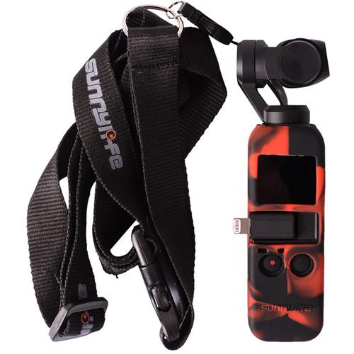 DigitalFoto Solution Limited Silicone Case With Lanyard For DJI Osmo Pocketblack