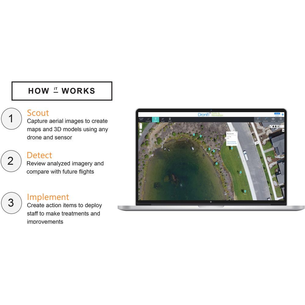 Dronifi Parks & Recreation Aerial Imagery Software Subscription