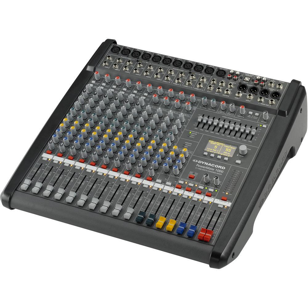 Dynacord Power Mixer,6 Mic Line 4 Mic Ster,Line Chs,6Aux,2-24Bit Ster.EFX,USB Audio Interface,2x1000W Amp Lid