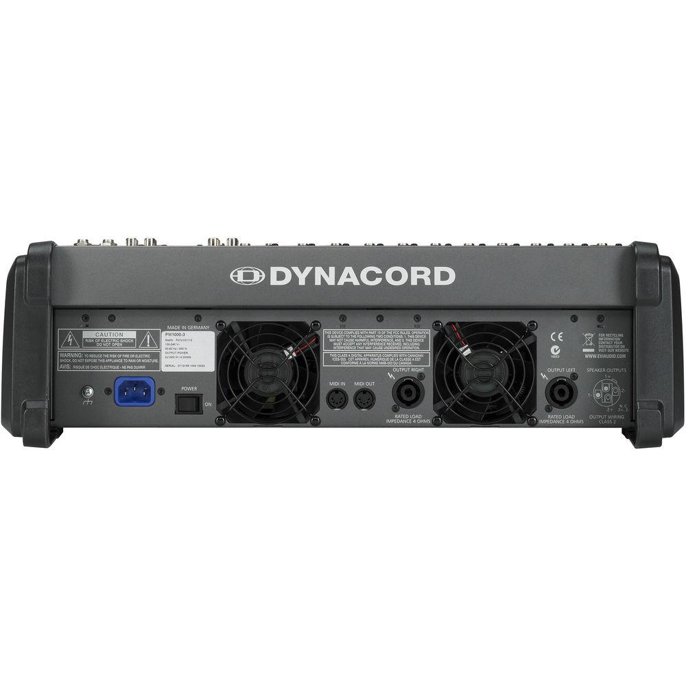 Dynacord Power Mixer,6 Mic Line 4 Mic Ster,Line Chs,6Aux,2-24Bit Ster.EFX,USB Audio Interface,2x1000W Amp Lid