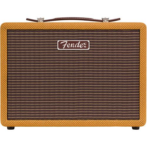Fender Monterey Tweed 120W Amped Bluetooth Speaker with 2-Woofers,2-Tweeters RCA-RIAA 3.5mm Stereo Inputs