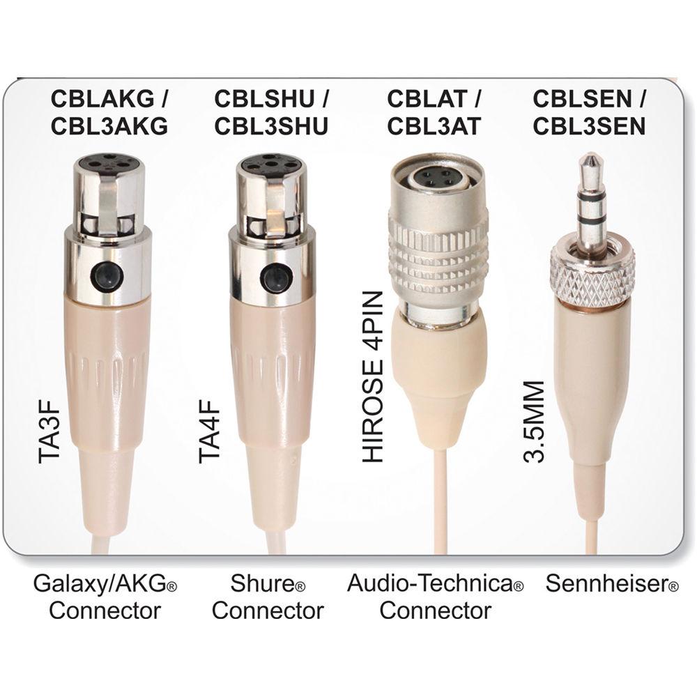Galaxy Audio HSM8 Dual-Ear Headset Mic with 4 Cables