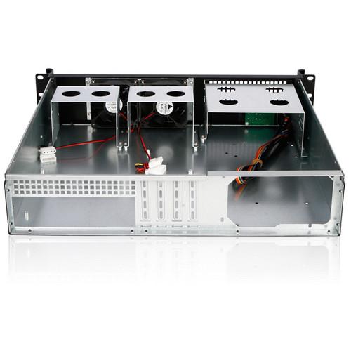 iStarUSA D-213-MATX 2 RU Compact Rackmount microATX Chassis with T-7M1-SATA-RED Mobile Rack