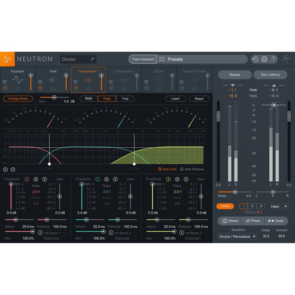 iZotope Neutron 2 Mixing Software with Track Assistant