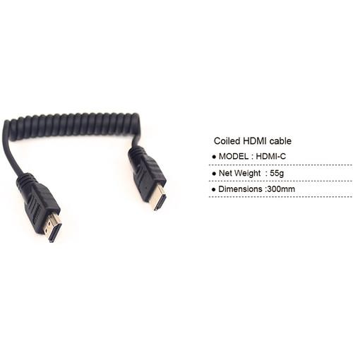 LanParte HDMI 2.0 Type-A Coiled Cable
