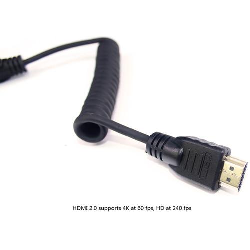 LanParte HDMI 2.0 Type-A Coiled Cable