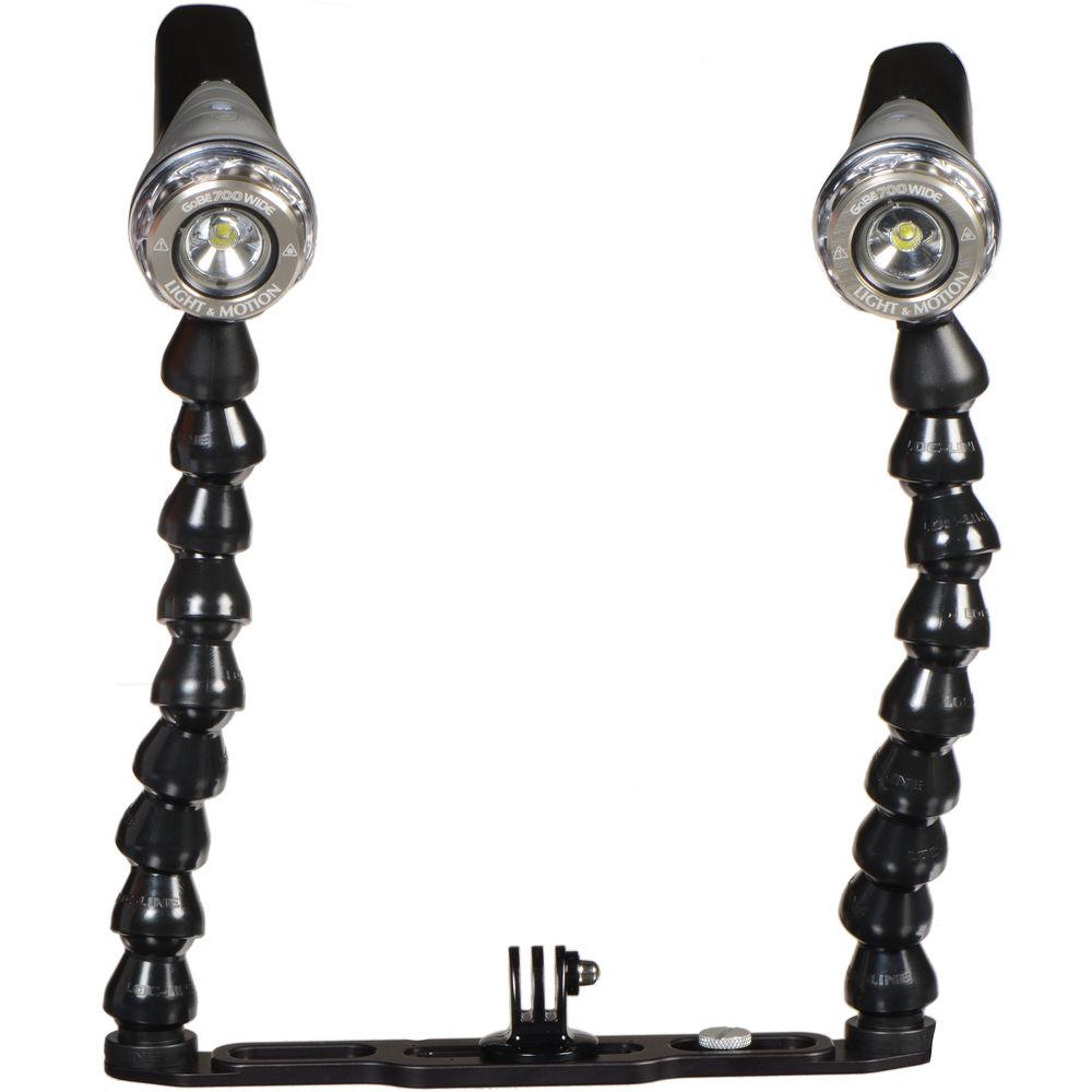 Light & Motion GoBe Action Camera Kit with Dive Lights, Flex Arms, and Tray