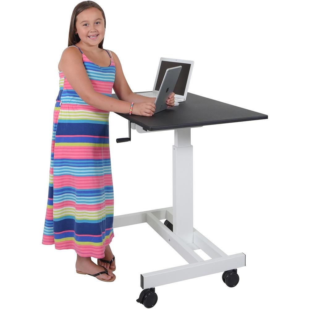 Luxor 40" Single-Column Crank Adjustable Stand-Up Desk