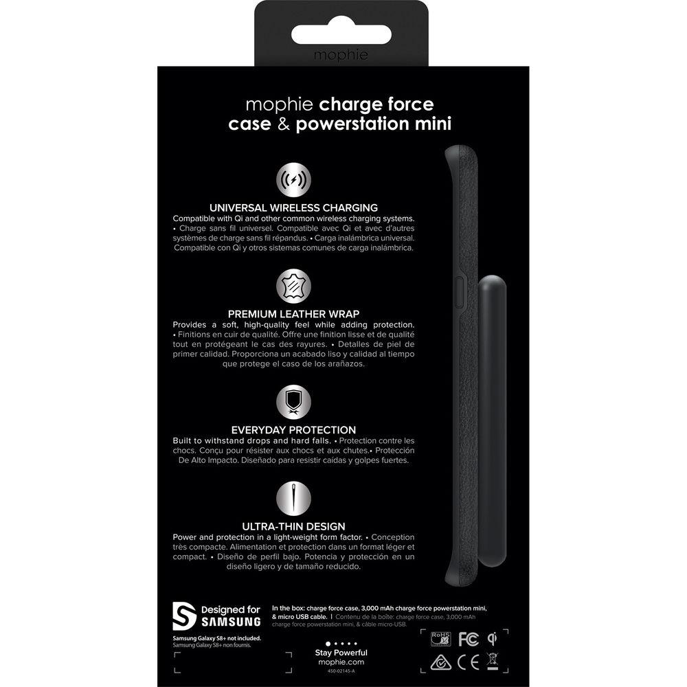 mophie Samsung Galaxy S8 charge force case & powerstation mini