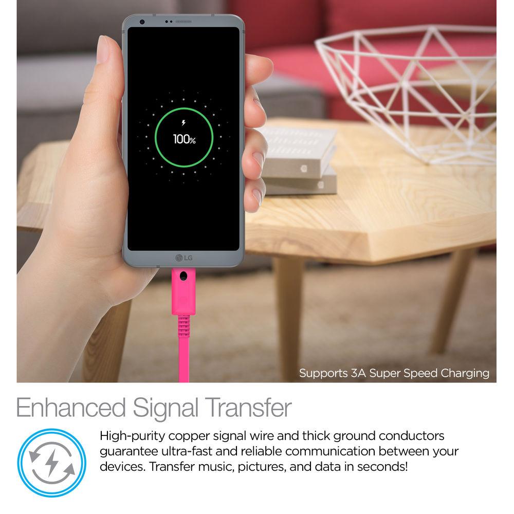 Naztech USB Type-C to Type-A Charge Sync Cable with LED Light