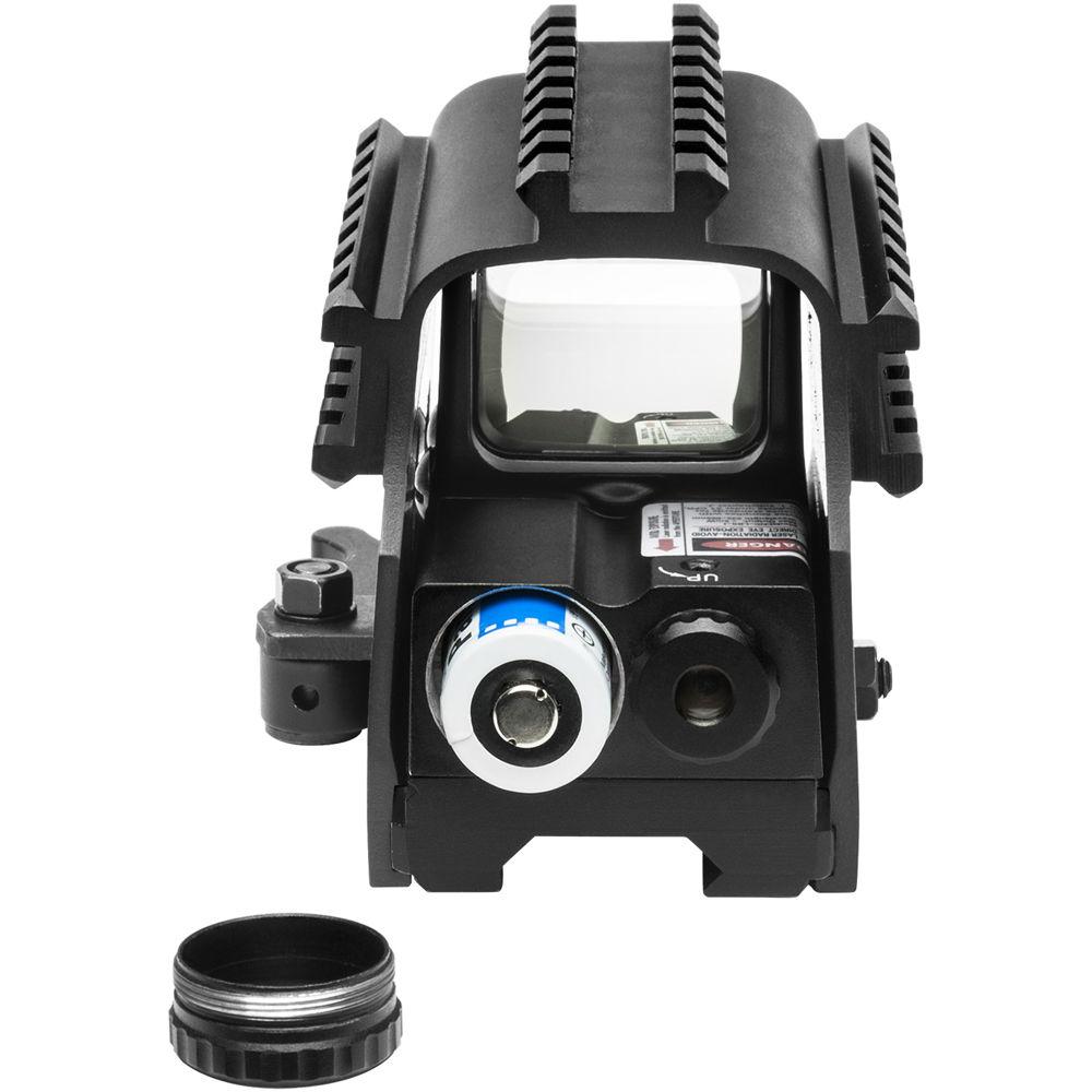 NcSTAR Tri-Rail Green Dot Reflex Sight with Red Laser