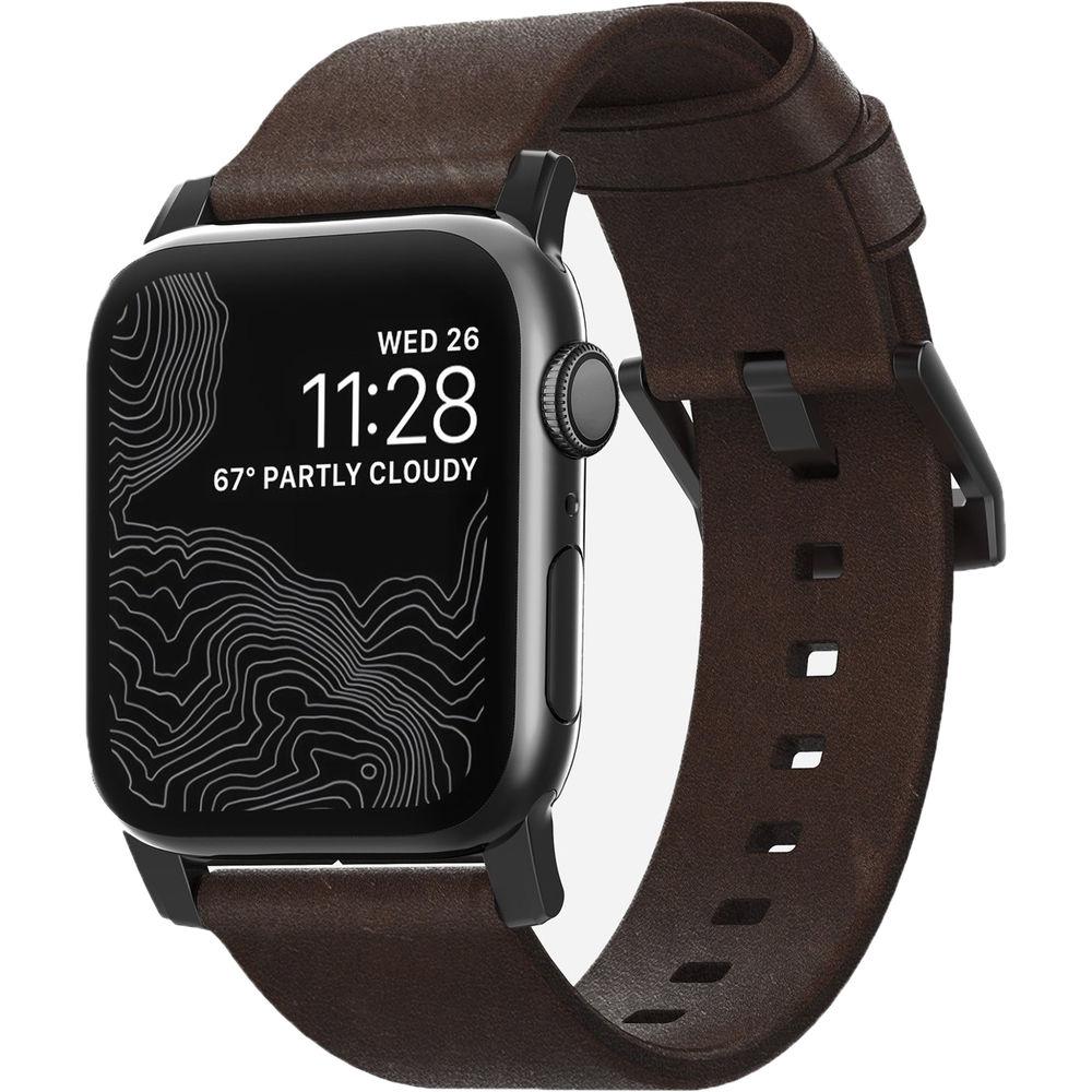 Nomad Modern Leather Watch Strap for 38mm 40mm Apple Watch