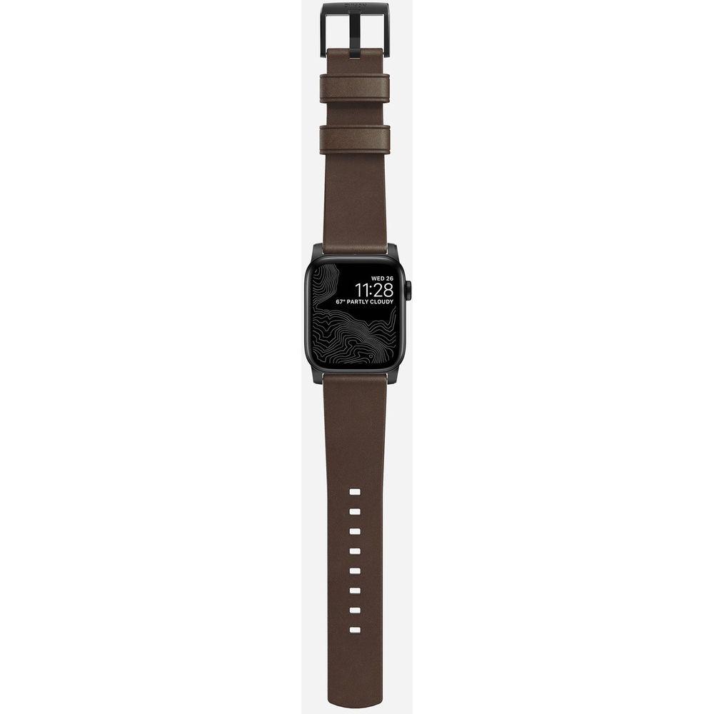 Nomad Modern Leather Watch Strap for 38mm 40mm Apple Watch