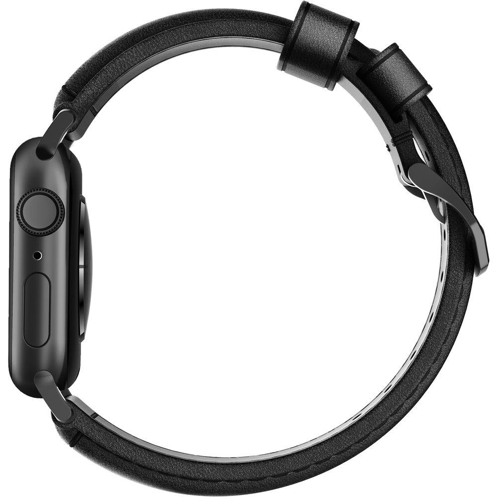 Nomad Traditional Leather Watch Strap for 42mm 44mm Apple Watch
