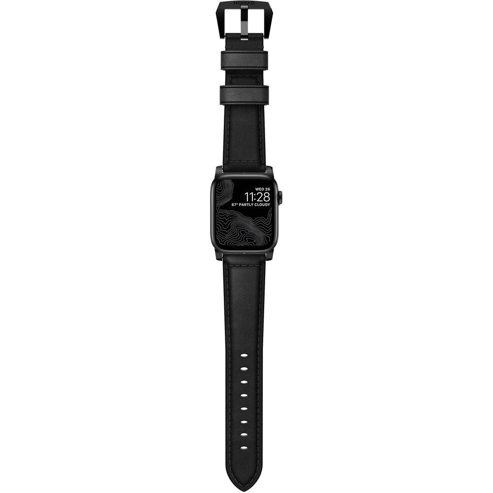 Nomad Traditional Leather Watch Strap for 42mm 44mm Apple Watch