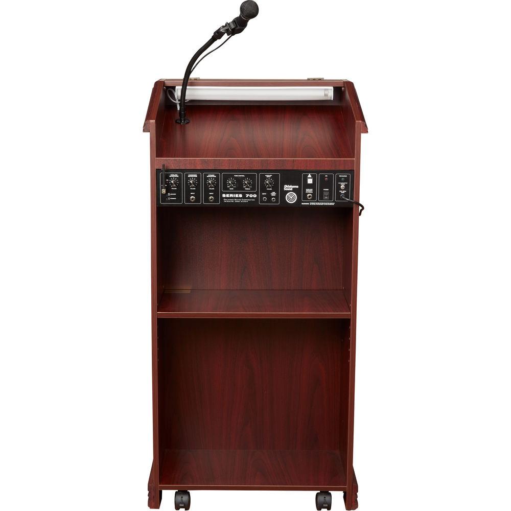 Oklahoma Sound Prestige Sound Lectern with Rechargeable Battery & Wireless Headset Mic