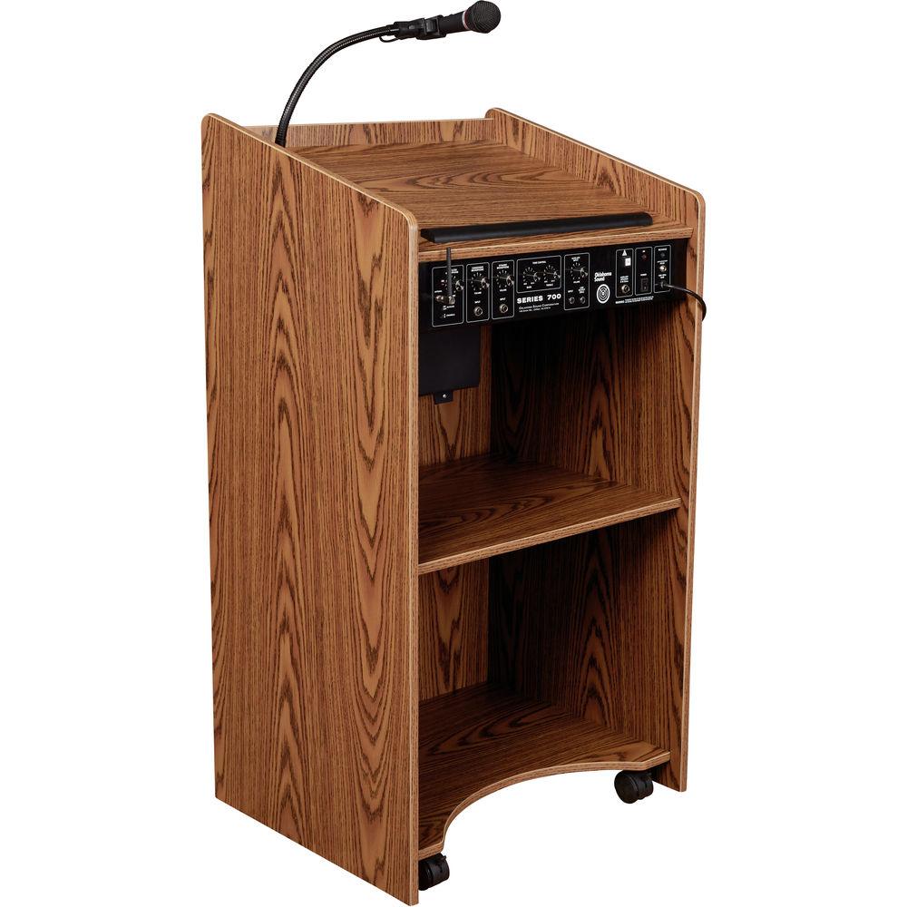 Oklahoma Sound The Aristocrat Sound Lectern with Rechargeable Battery & Wireless Headset Mic
