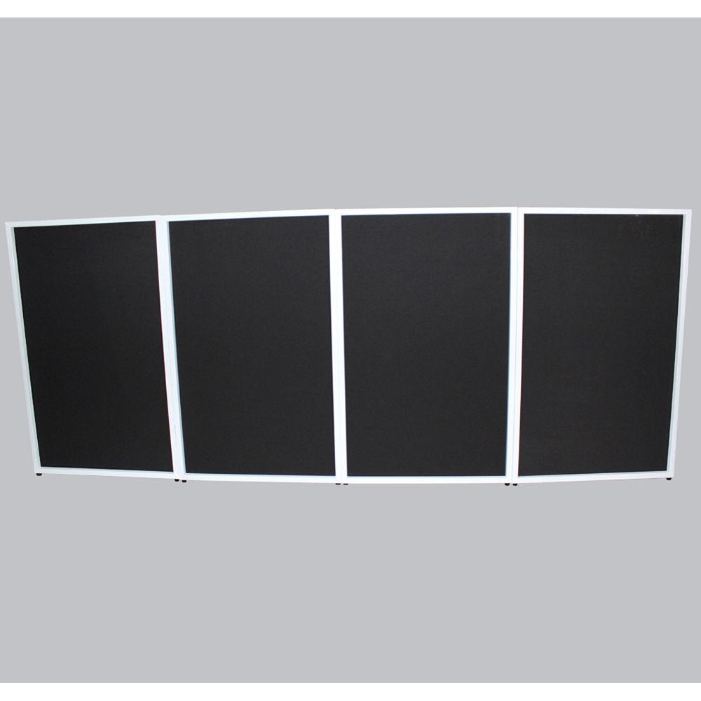 ProX DJ Facade - Aluminum 4-Panel Scrim Package with Bag and Black White Scrims