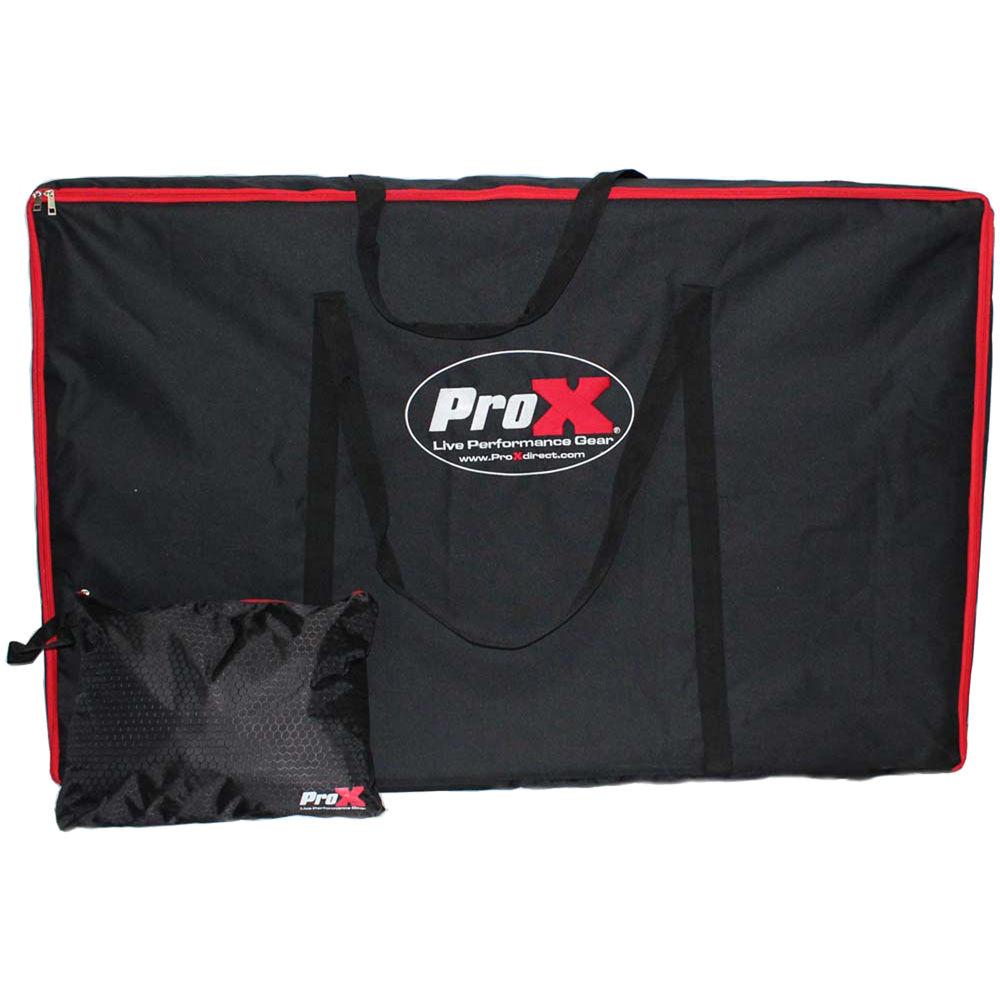 ProX DJ Facade - Aluminum 4-Panel Scrim Package with Bag and Black White Scrims