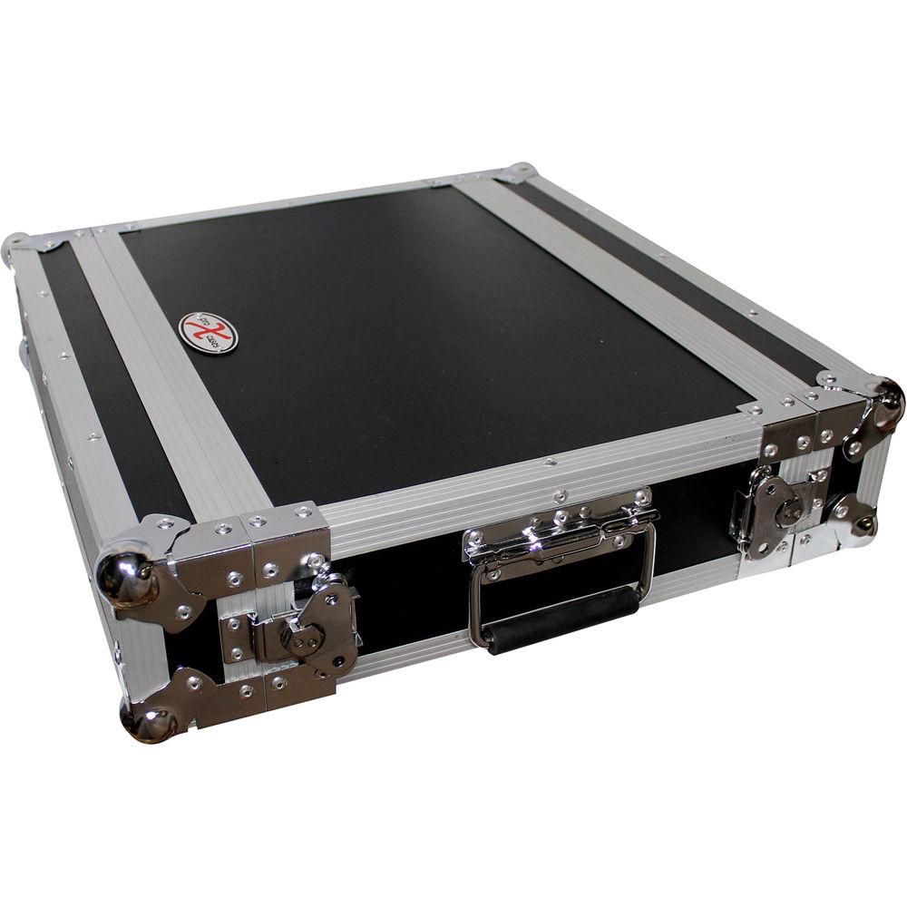 ProX X-2UE Deluxe Effects Rack with Handles, 14" Deep