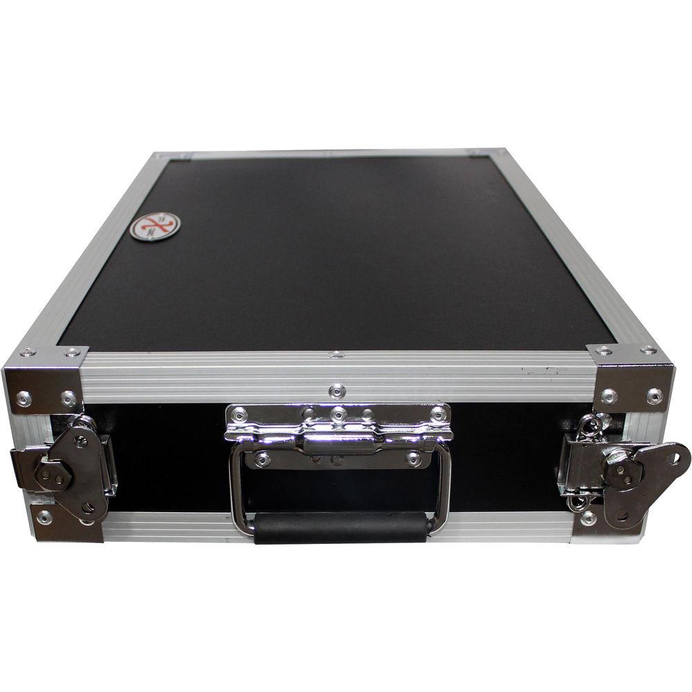 ProX X-2UE Deluxe Effects Rack with Handles, 14" Deep