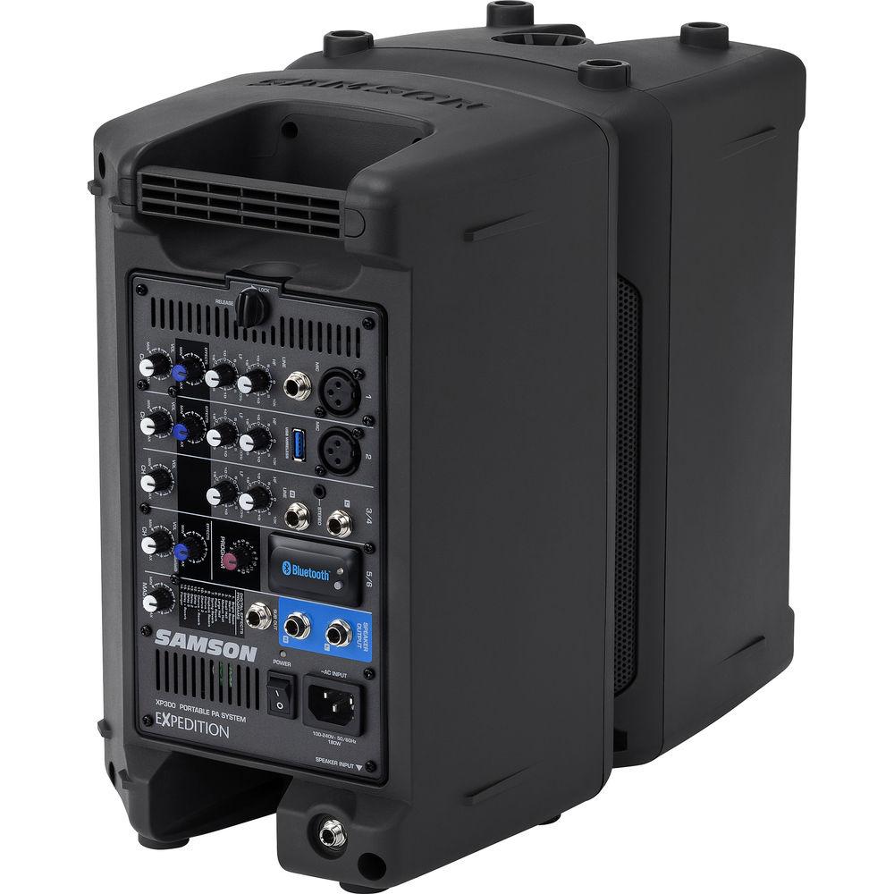 Samson Expedition XP300 6" 2-Way 300W All-In-One Portable Bluetooth-Enabled Stereo PA System