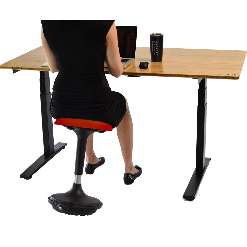 Uncaged Ergonomics Wobble Stool - Round Fabric Seat