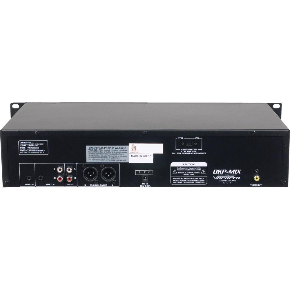 VocoPro DKP-MIX Digital Karaoke Player with Microphone Mixer