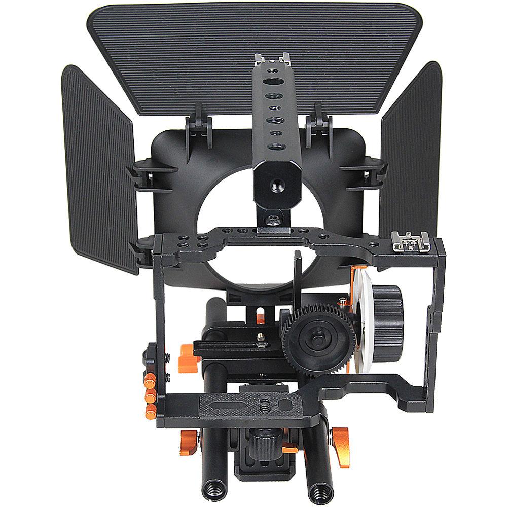 YELANGU C500 Camera Cage with Matte Box and Follow Focus