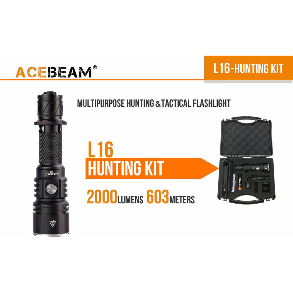 Acebeam L16 Rechargeable LED Flashlight Hunting Kit