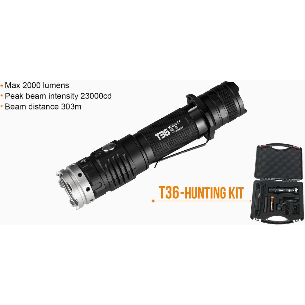 Acebeam T36 Rechargeable LED Flashlight Hunting Kit