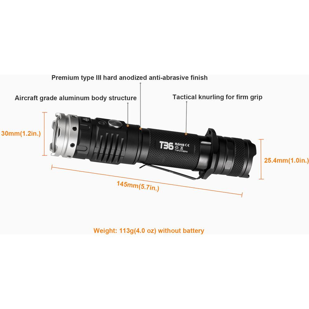 Acebeam T36 Rechargeable LED Flashlight Hunting Kit