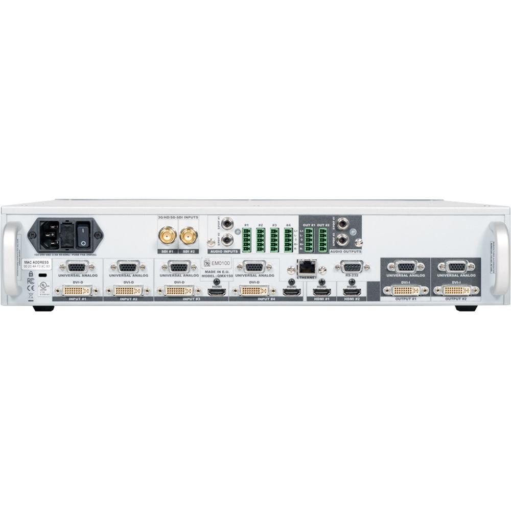 Analog Way 8-Input Hi-Resolution Seamless Matrix Scaler with 2-HDBaseT INs 2-Mirrored HDMI HDBaset OutPuts