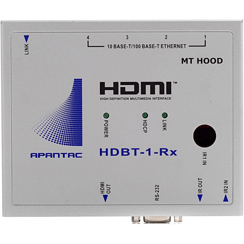 Apantac Single-Port HDBaseT HDMI Receiver with IR, RS232, Ethernet, POE