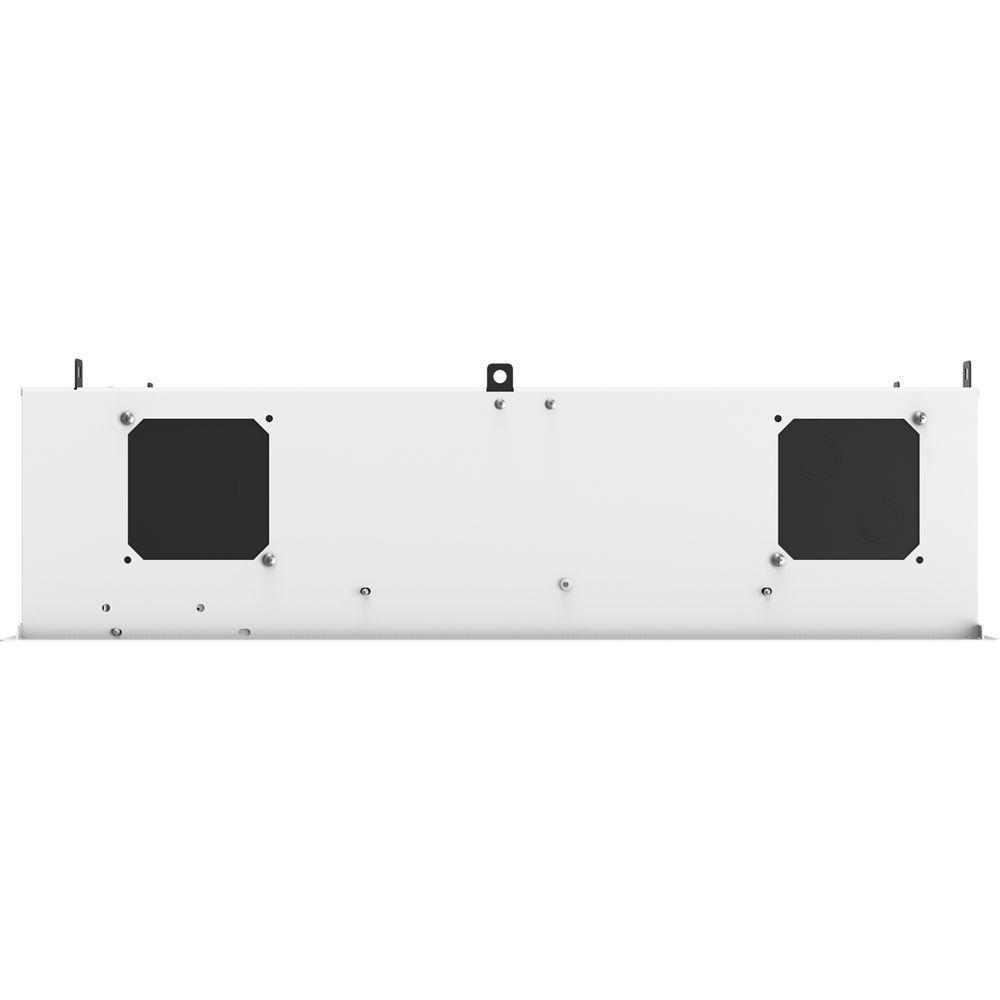 Atlas Sound 1x2 CeilingMount Rack 2R, 1 2Wide Ambitilt Shelf Integrated Switched PWRPK with Projector Pole Mount