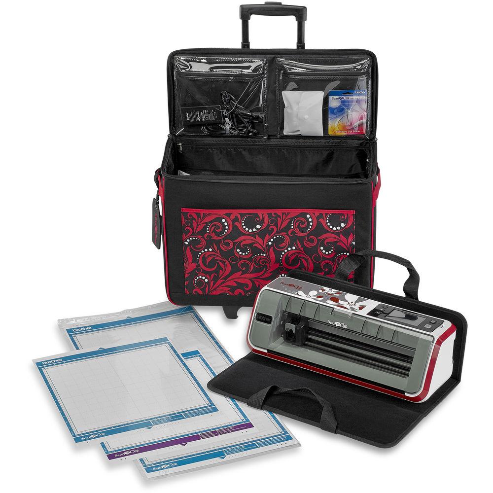 Brother Rolling Tote Bag with Logo Luggage Tag for ScanNCut Machines
